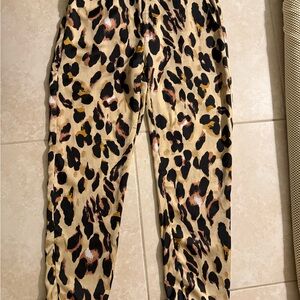 Nasty Gal Leopard Print Ankle Pants